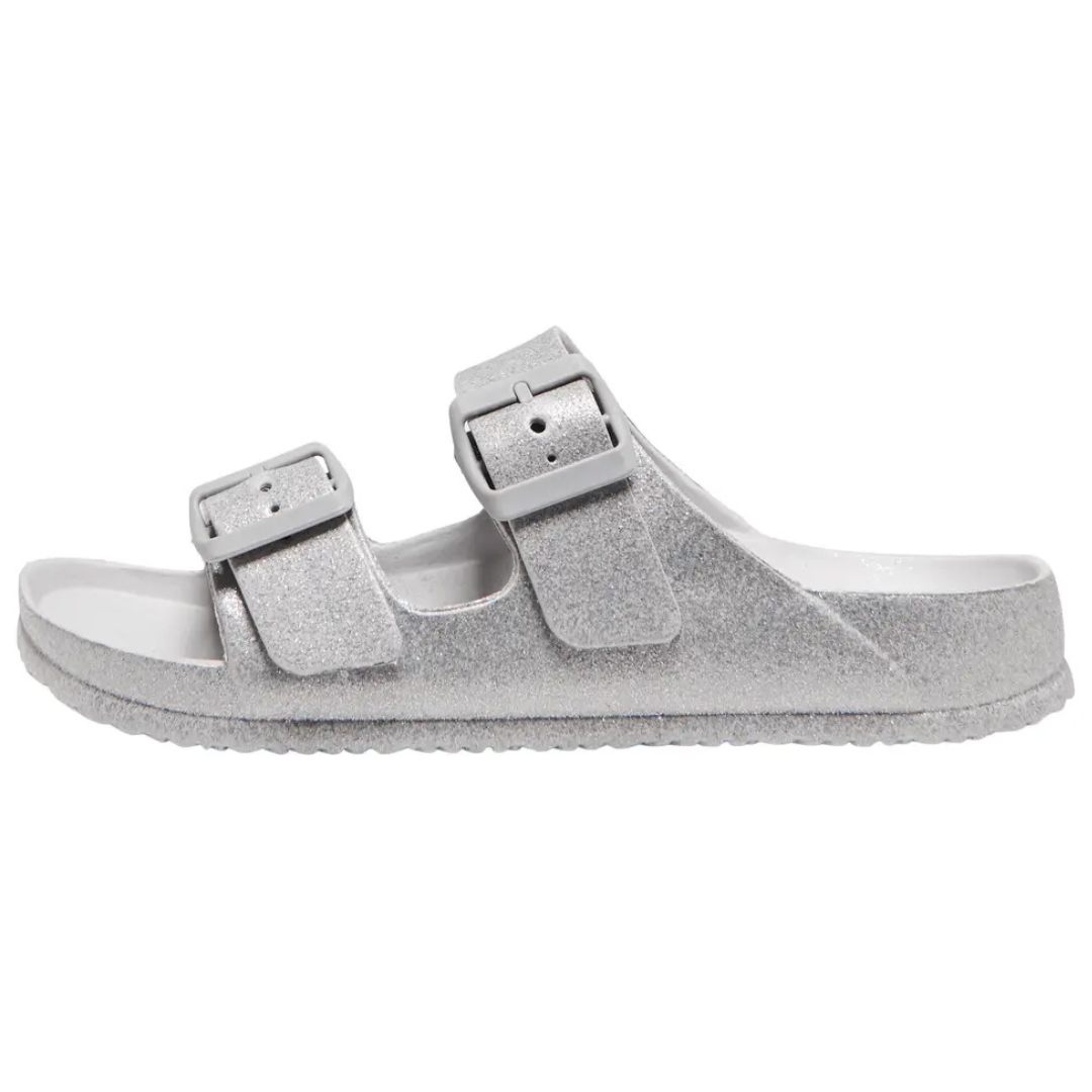 ONLY Srebrne Ženske Papuče ONLCRISTY GLITTER EVA SANDAL NOOS